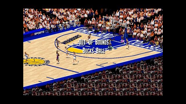 Stephen Curry in NBA Live 95: Warriors vs Bucks (PC) смотреть онлайн