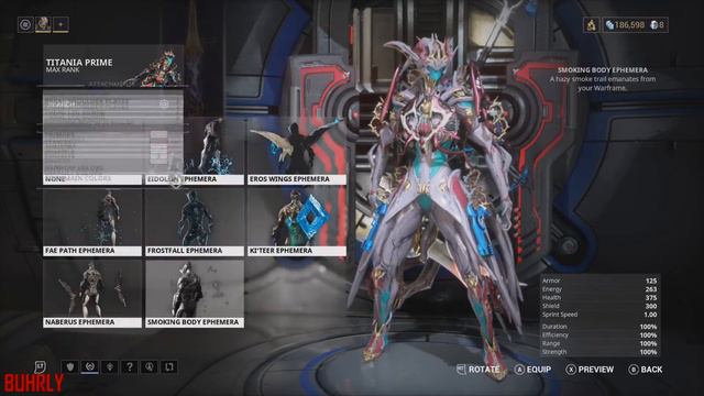 Warframe | Equipping New "EROS WINGS" Ephemera смотреть онлайн