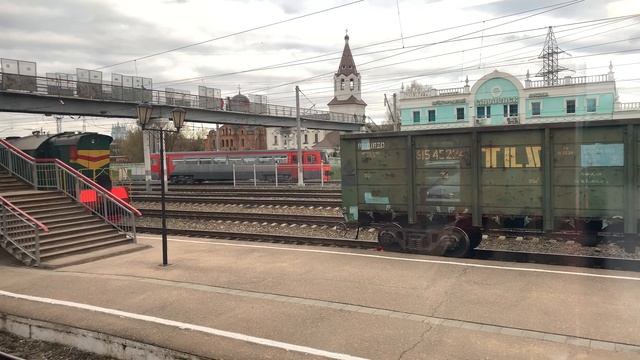Микроролик из окна. РА1 пригородный дизель-поезд, сообщением Починок - Смоленск, 2021. 2160p60 смотреть онлайн