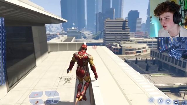 Playing As IRON MAN In GTA 5 (GTA 5 Mods) смотреть онлайн
