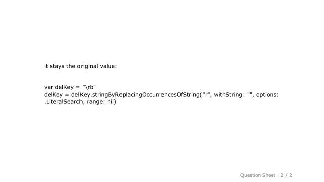 iOS : Invalid escape sequence in literal: "\b" смотреть онлайн