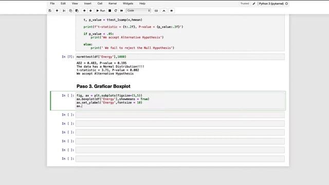 1 sample t test en Python con EDA смотреть онлайн