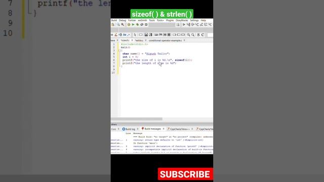 just knowing the size of char,int,float in bytes // C language C example #10 смотреть онлайн