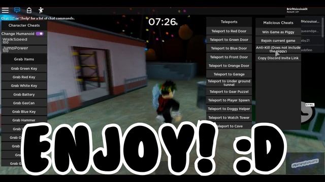 PIGGY - HACK/SCRIPT, ADMIN PANEL, TELEPORT ANYWHERE, GET ALL ITEMS, FINISH ALL CHAPTERS - ROBLOX смотреть онлайн