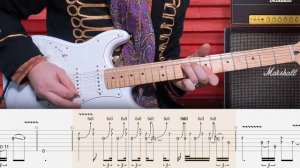 Red House - Jimi Hendrix (Табулатура) Guitar Tutorial TABS