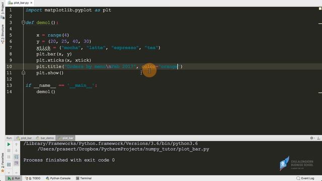 สอนการสร้างกราฟด้วยไพธอน matplotlib: การสร้างกราฟแท่ง смотреть онлайн