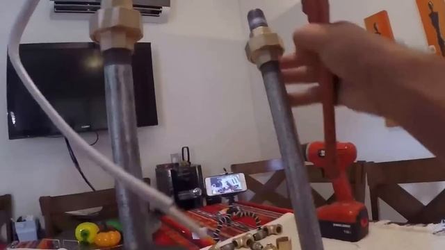 DYI Pipe Lamp Proyect with walnut base смотреть онлайн