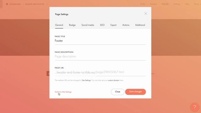 How To Set Up Header & Footer On Your Website | Tilda Tutorial смотреть онлайн