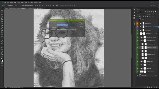 Pencil Sketch Tutorial - Photoshop Action смотреть онлайн
