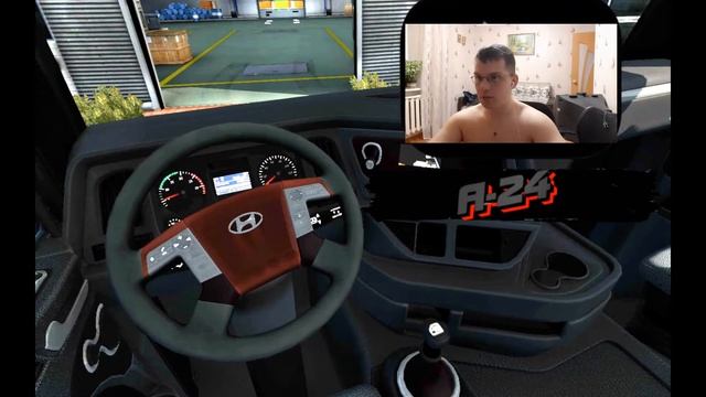 обзор на Мод Hyundai Xcient v0.2 для ETS 2 (1.38.x) смотреть онлайн