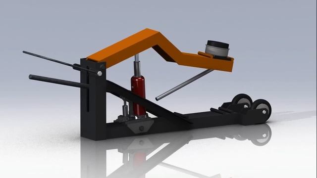 Подкатной домкрат гидравлический своими руками. Чертежи. смотреть онлайн