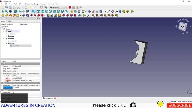 FreeCAD Boolean Operations in Part Design. смотреть онлайн