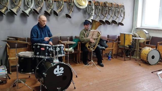 Репетиция Духового оркестра в ДК с.Молочное (Сакский район, Республика Крым) 12.01.2021 смотреть онлайн