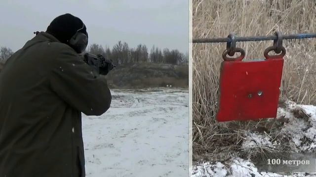АКМ, СайгаМК03,Сайга 9 и Тигр 01 стрельба по гонгам из бронестали смотреть онлайн
