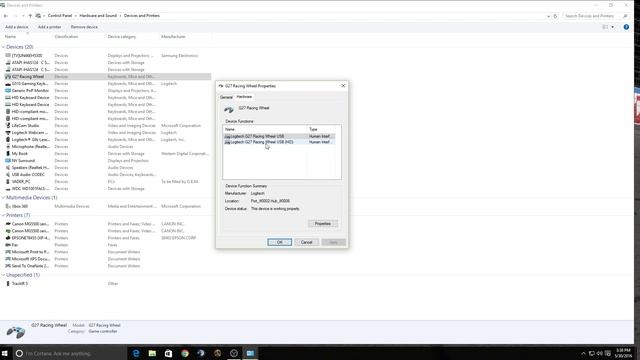 Logitech G27 fix for GT Driving Force Detection (Window 10) смотреть онлайн