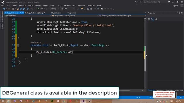 How to get backup and restore in c# windows application sql server, in 2 STEPS смотреть онлайн