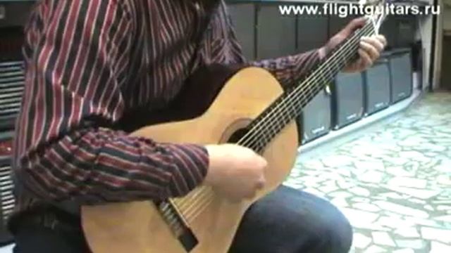 Гитара Flight C - 100, как звучит классическая гитара смотреть онлайн