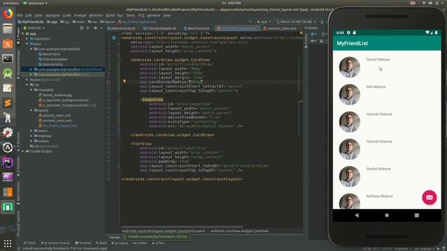Using CardView and ImageView to create a Circular Photo (Android Studio 2019 Edition, Part 16) смотреть онлайн