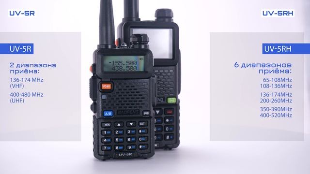 Baofeng UV-5R и UV-5RH / сходства и различие раций / сравнение