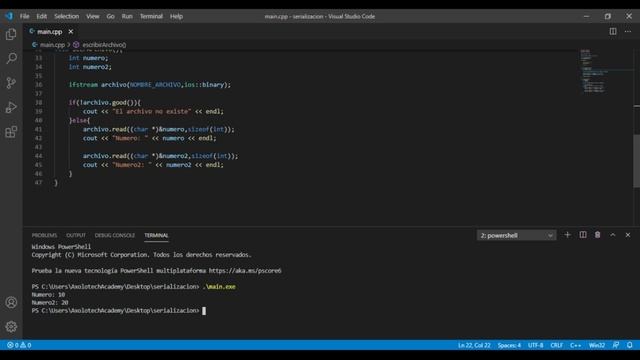 Estructura de datos en C++: Creación de archivos - Serialización. смотреть онлайн