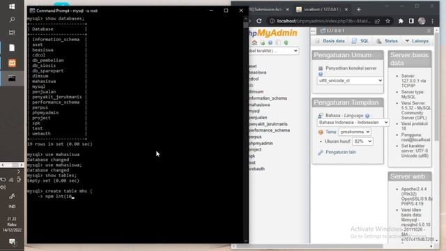 Part 1 - Cara membuat Database SQL Menggunakan CMD (Command Prompt) смотреть онлайн