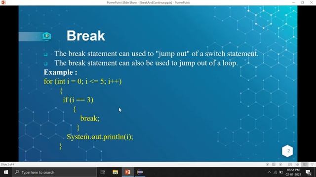 Break And Continue In Java | How Does Break And Continue Work In Java |Java Tutorial For Beginner|# смотреть онлайн