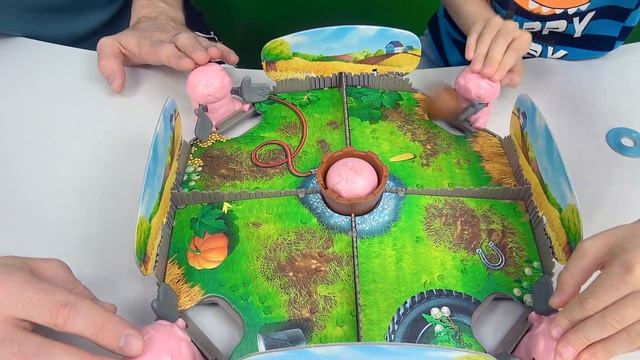 Свинки ХРЮ ХРЮ БОЛ и Даник - Весёлая игра для детей и всей семьи