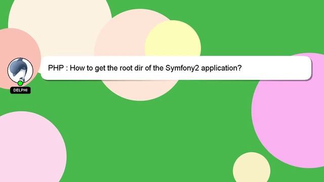 PHP : How to get the root dir of the Symfony2 application? смотреть онлайн