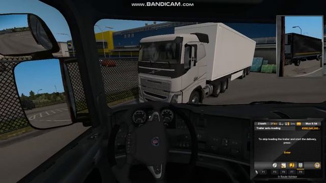 ETS2 dolly trailer reverse parking IKEA смотреть онлайн