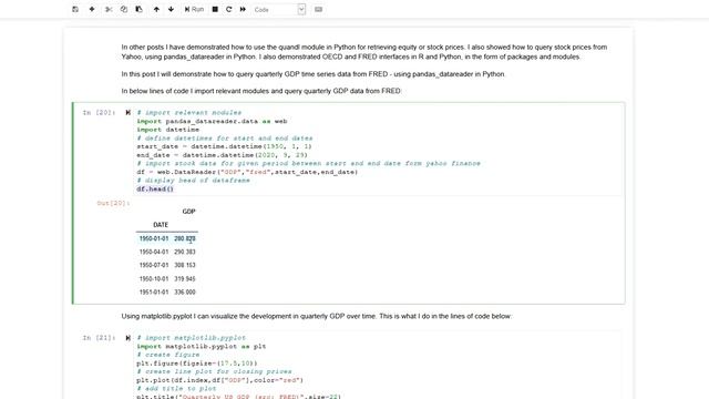 [EN 67] GDP data query with pandas_datareader in Python смотреть онлайн