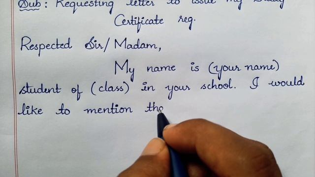 Writing a letter to principal requesting to issue Study Certificate in English #letterwriting смотреть онлайн