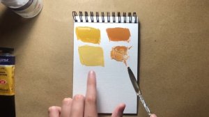 Охра светлая и сиена натуральная.