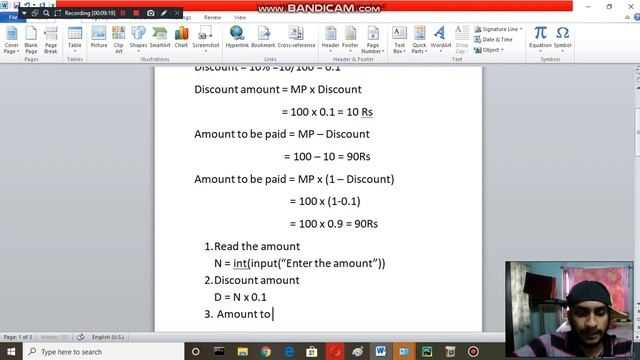 Programming with python(in Malayalam) Lecture 1.4 | Discount calculation смотреть онлайн