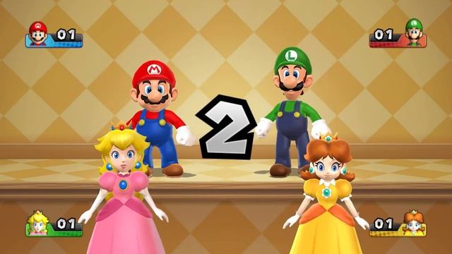 Mario Party 9 Step It Up - Mario Vs Luigi Vs Peach Vs Daisy Gameplay | GreenSpot