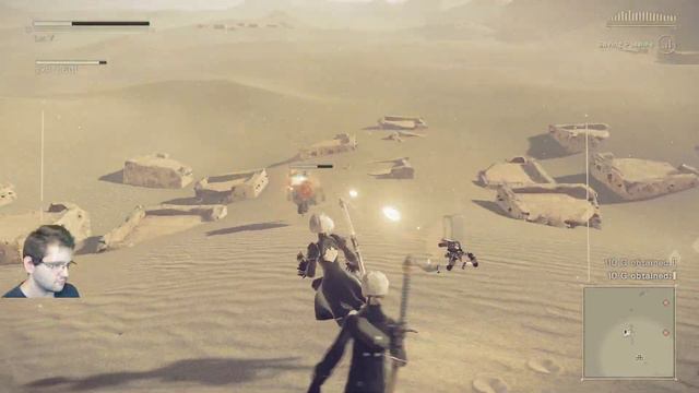 Let's play NieR:Automata! Still on Day 1! Just got to the Resistance Camp! смотреть онлайн