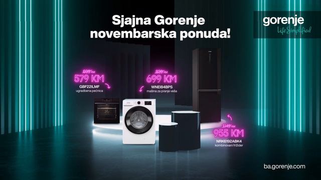 Gorenje Black November akcijska ponuda - veliki kućni aparati 2022 смотреть онлайн