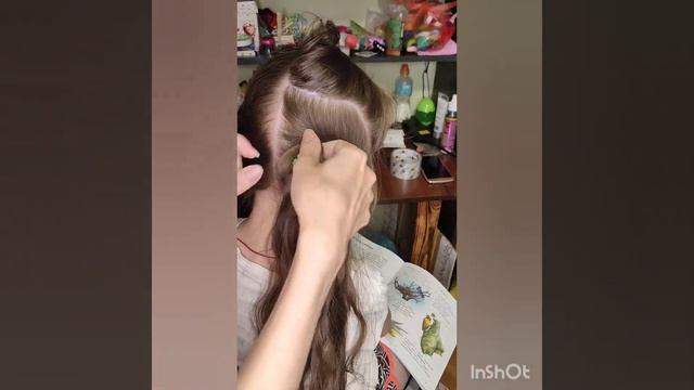 Яркая, летняя и очень простая прическа ❤️ #дети #волосы #шнурки смотреть онлайн