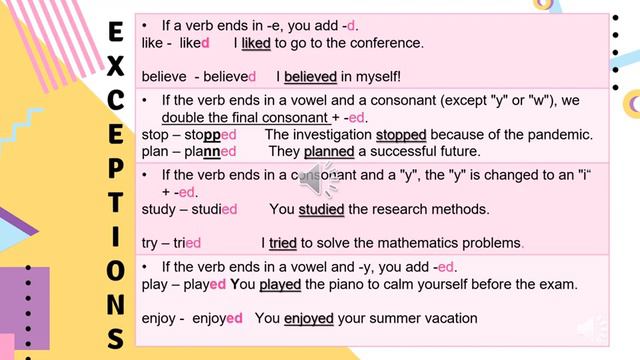 Simple past _ Regular verbs смотреть онлайн