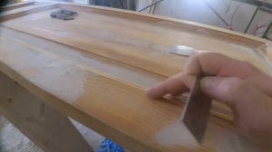 4. ПВА опилки и мел - как это шкурить. Шпаклевка для древесины. Продолжение эксперимента.