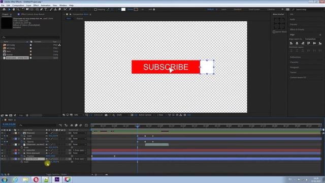 Как сделать анимированную кнопку subscribe (подписаться) для youtube в программе After Effects? смотреть онлайн