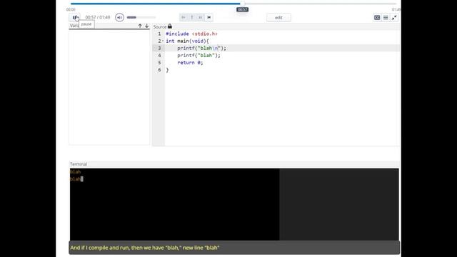 Print multiple lines with one printf statement смотреть онлайн
