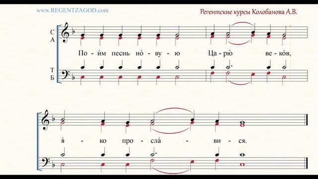 Глас 4, песнь 1, ирмос: 