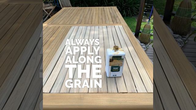 Golden Care Honey Brown Colour Examples on Teak Outdoor Furniture смотреть онлайн