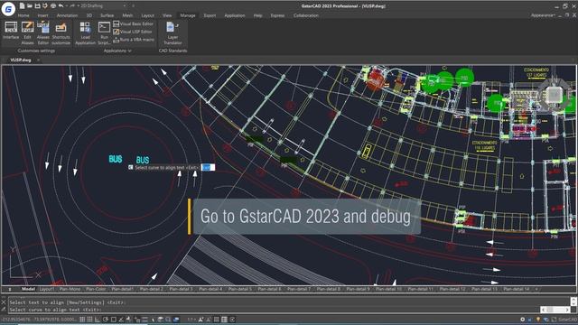 LISP Debugger in GstarCAD 2023 смотреть онлайн