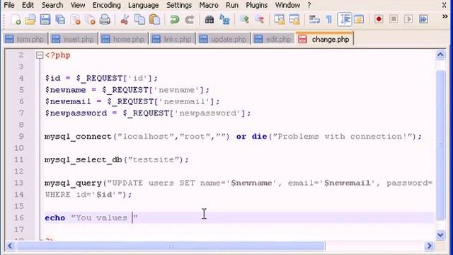 PHP Tutorial 27 Update values from database part 3 360p смотреть онлайн