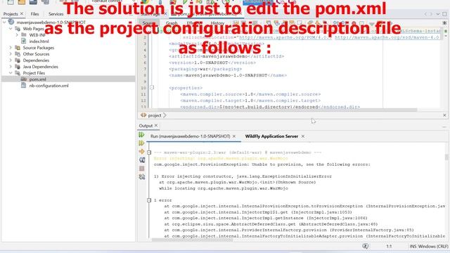 How to Solve Error when Running a Java Web Application using Wildfly Java Application Server смотреть онлайн
