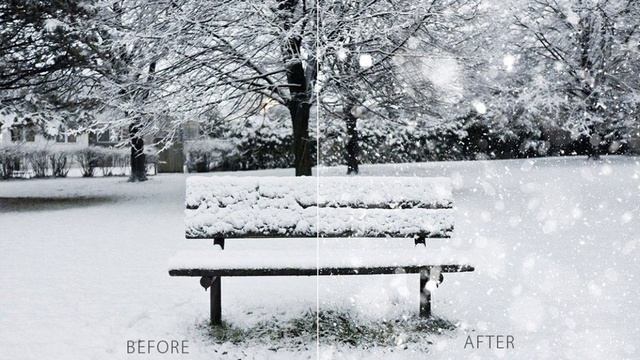 Best Photoshop Actions: Real Snow Photoshop Action