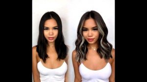 Белые пряди у лица - модное окрашивание