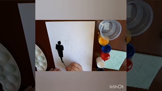 "День семьи". Гуашь. смотреть онлайн