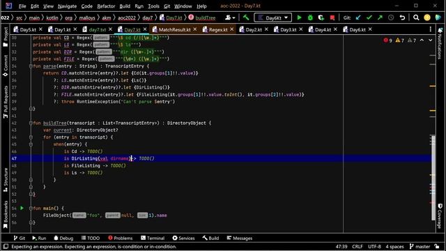 Finally some algebraic data types (Advent of Code 2022 day 7, Kotlin) смотреть онлайн